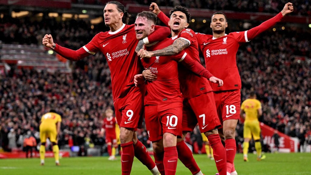 Liverpool 3-1 Sheffield United: Late surge returns Reds to top of the table