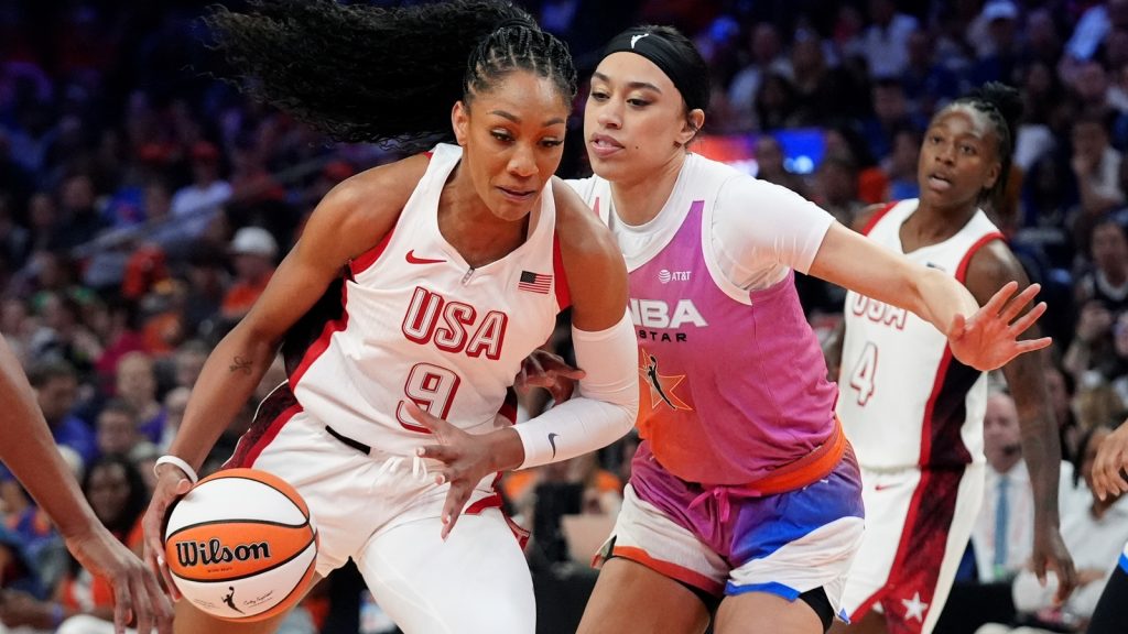 Arike Ogunbowale, Caitlin Clark lead WNBA All-Stars to 117-109 win over US women’s Olympic basketball team