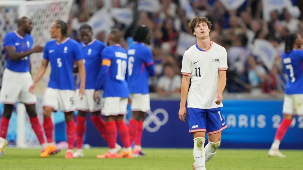 U.S. dealt harsh lesson by France in Olympic men’s soccer opener