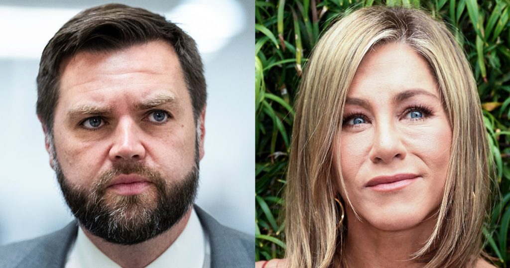 Jennifer Aniston slams JD Vance over ‘childless cat ladies’ comment from resurfaced interview