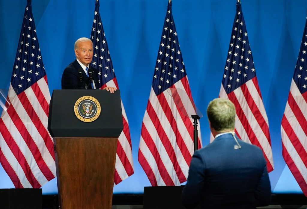 Opinion | Biden says he’s staying in. The media say he might not. Here’s why.