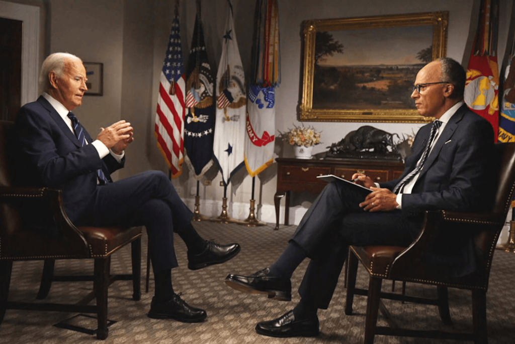 ‘Where are you on this?’ Biden presses Lester Holt on reporting Trump’s debate lies