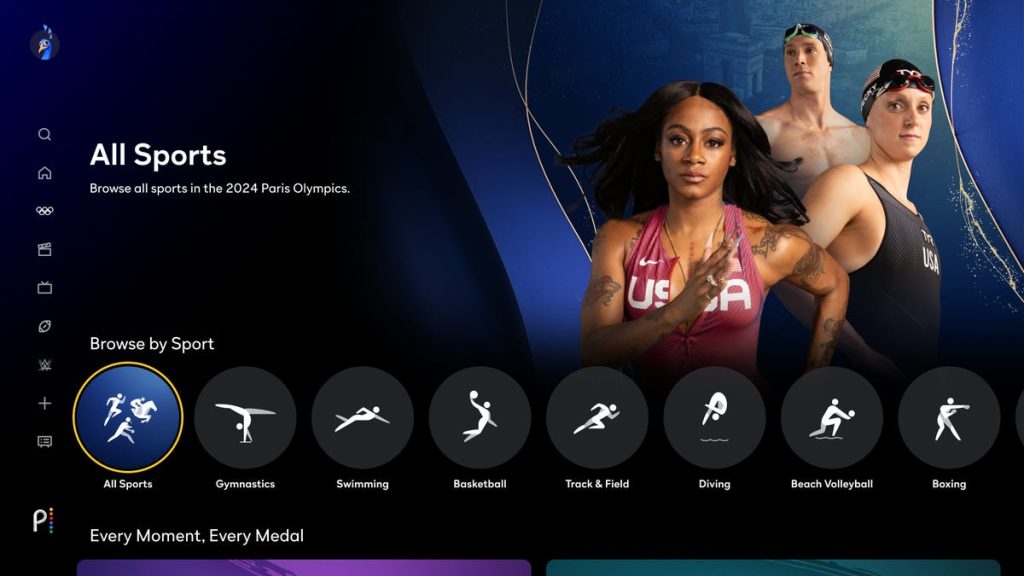 Stream the Olympics Using Peacock’s New Interactive Features