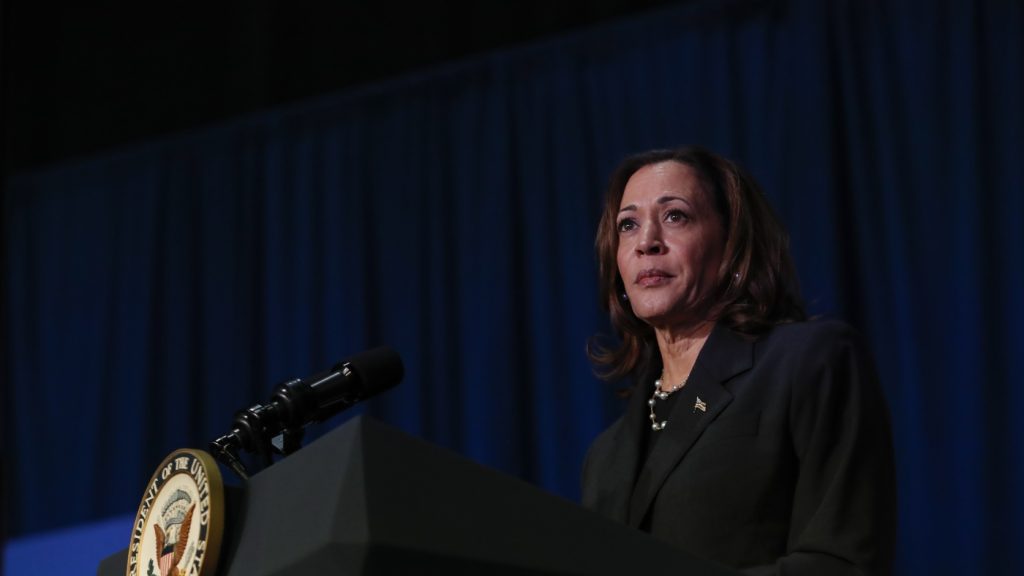 With Biden down with COVID, VP Kamala Harris campaigns in North Carolina : NPR