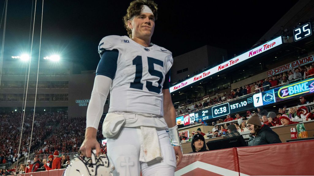 Penn State’s Drew Allar Injured at Wisconsin, Adding Drama to Ohio State Game