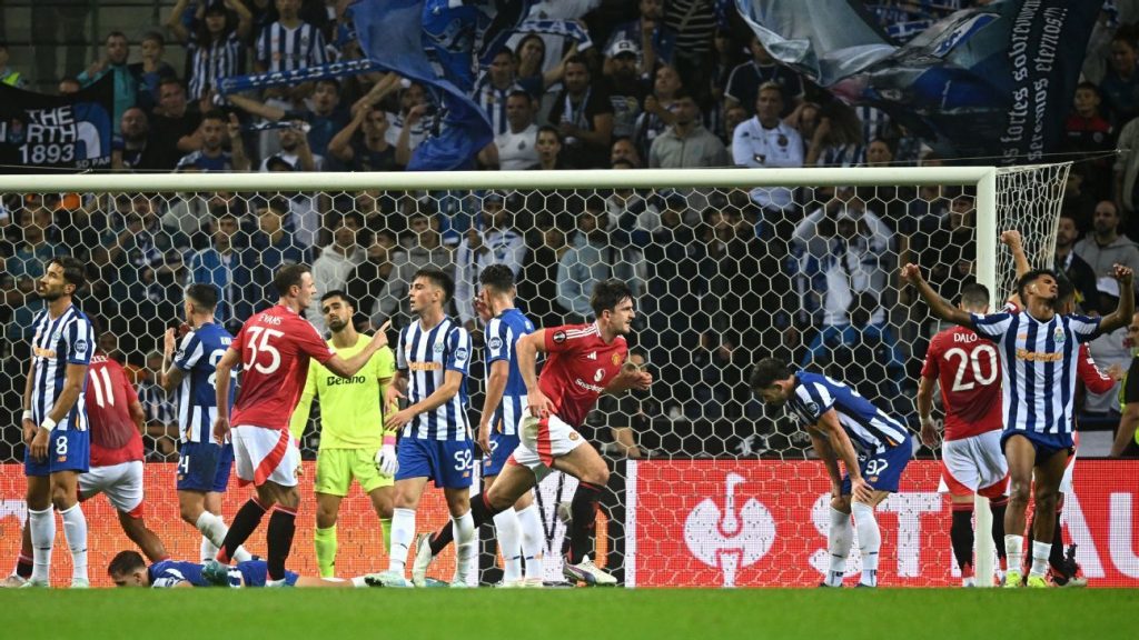 Maguire helps Ten Hag by rescuing Man United in Porto