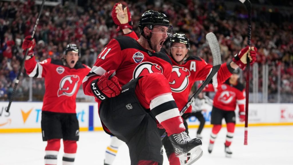 Devils top Sabres 4-1 in NHL regular-season opener in Prague