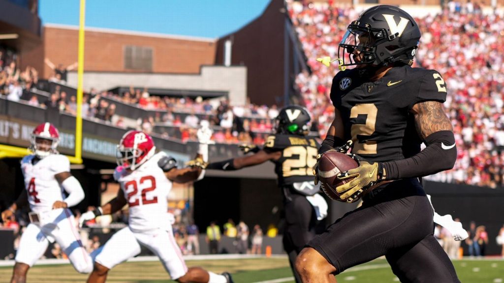 By the numbers: Vanderbilt’s stunning upset of No. 1 Alabama