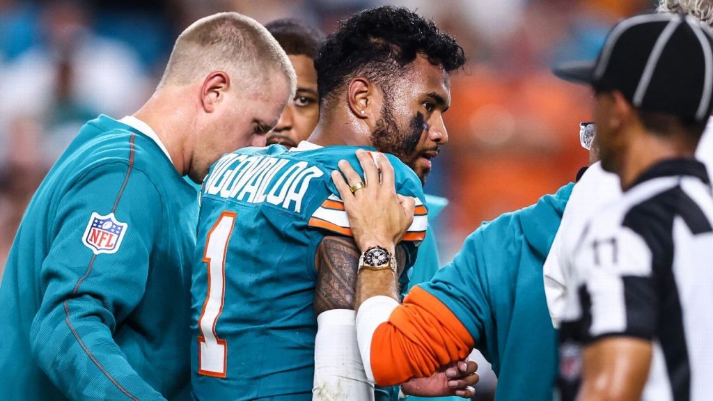 Dolphins QB Tua Tagovailoa still faces concussion concerns