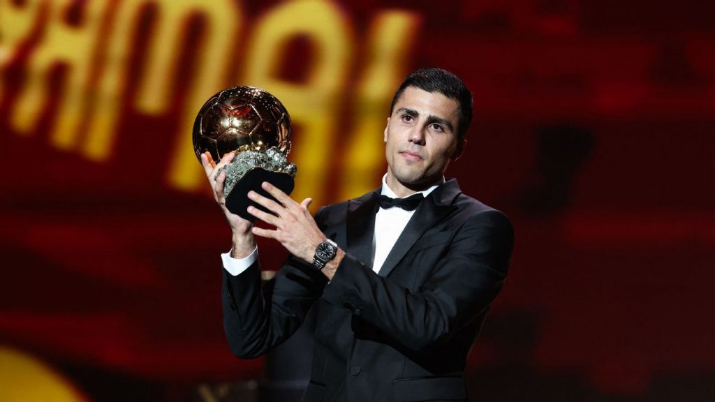 Rodri wins Ballon d’Or after Premier League, Euro 2024 glory