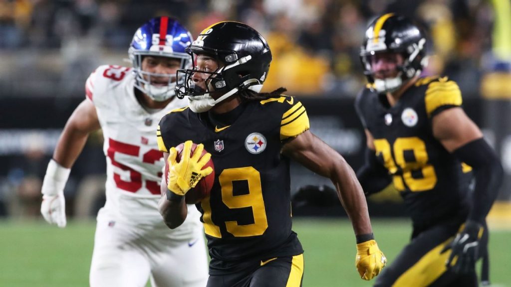 Calvin Austin’s 2 TDs help lead Steelers past Giants