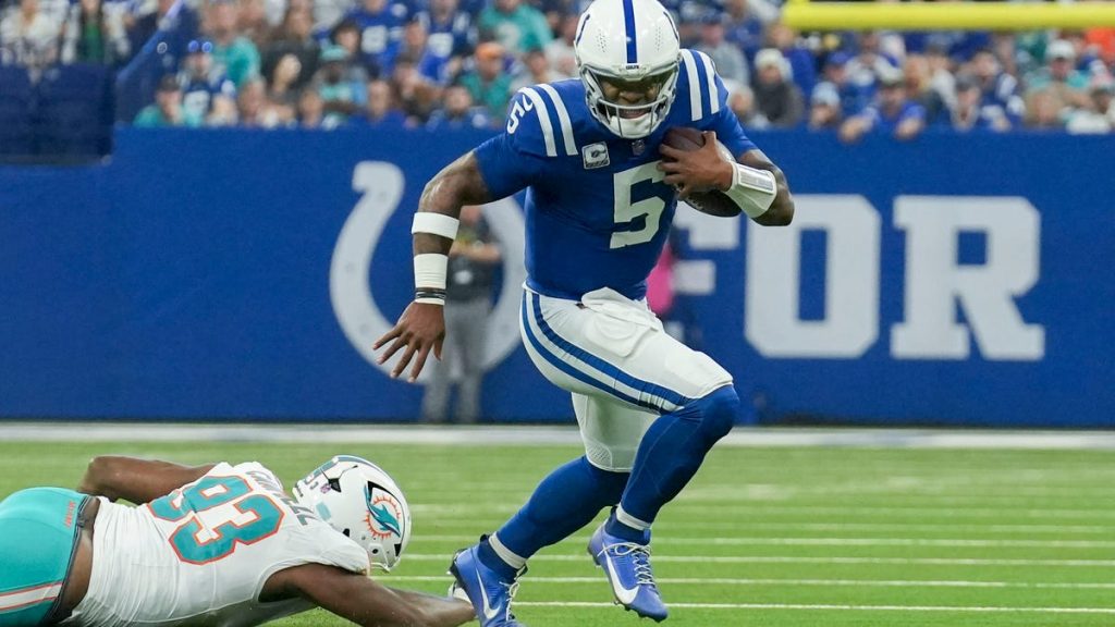 Anthony Richardson stats, highlights for Colts vs. Dolphins in Week 7