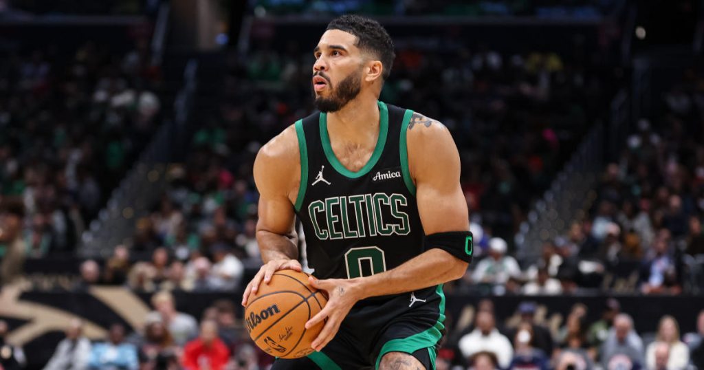 Celtics’ Jayson Tatum gave his sneakers to a young fan celebrating their birthday